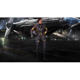 3D Sci-Fi Soldier Female Rigged model